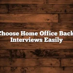 How to Choose Home Office Backdrop for Interviews Easily