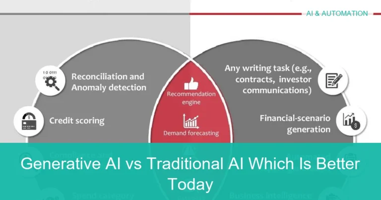 Visual overview of Generative AI vs Traditional AI Which Is Better Today