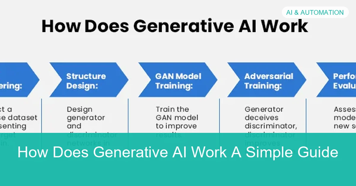 Visual overview of How Does Generative AI Work A Simple Guide